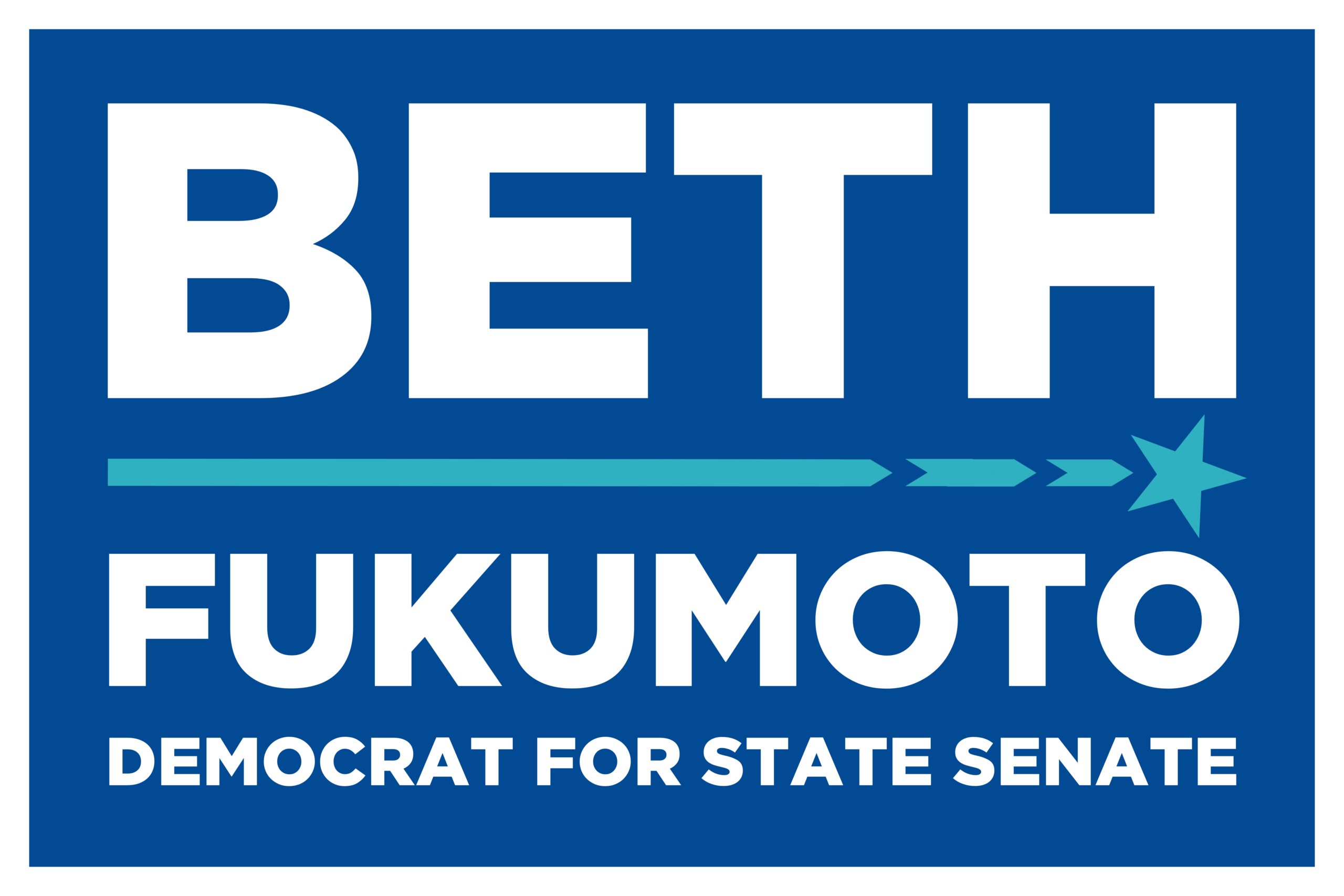 Beth Fukumoto for State Senate Logo
